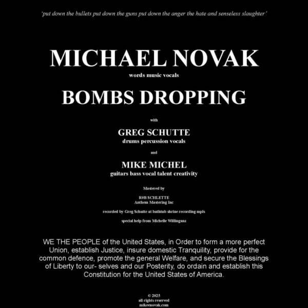 Cover art for Bombs Dropping